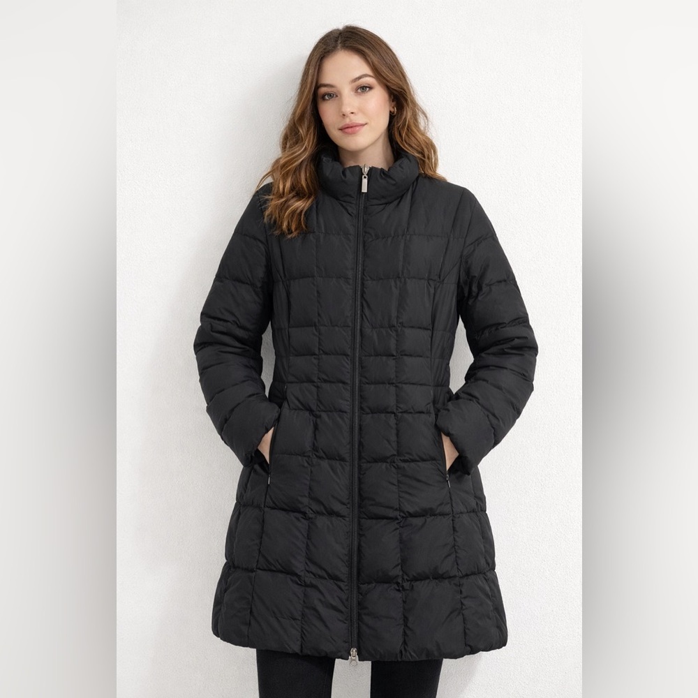 Hilary Radley Vintage Duvet‎ Black Down Blend Puffer Jacket Sz. 4